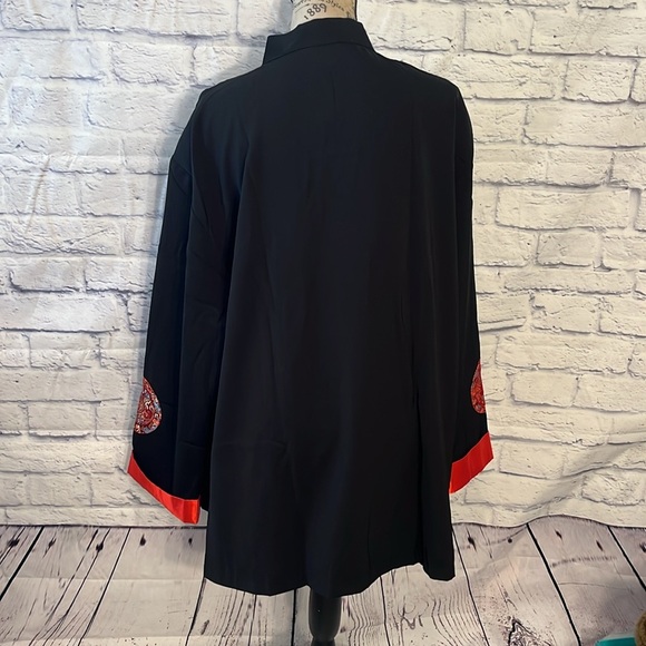 Vintage Kim Lai 100% Silk Jacket Vietnam Toggle Closure Asian - Picture 5 of 7